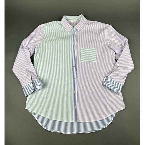Time and Tru Tops - Time & Tru Button Up Long Sleeve Shirt Women's Size S (4-6) Multicolor NWT